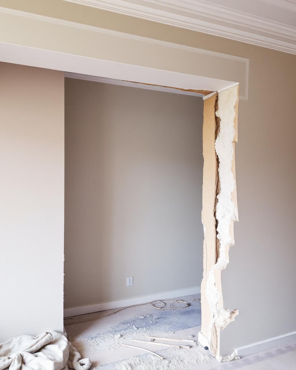 Ouverture de mur porteur avec pose de linteau IPN dans une rénovation EGBR